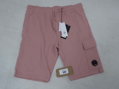 Lot C.P. Company micro lens shorts in pale mauve...