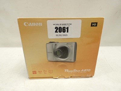 Lot 2061 - Canon PowerShot A810 16MP digital camera with...