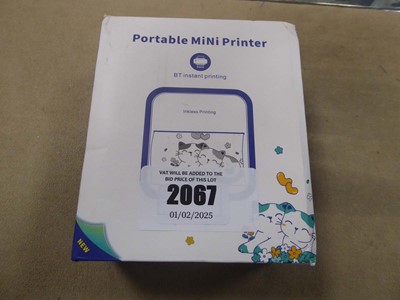 Lot 2067 - Portable mini printer