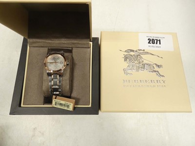 Lot 2071 - Burberry BU9127 The City wristwatch with box...