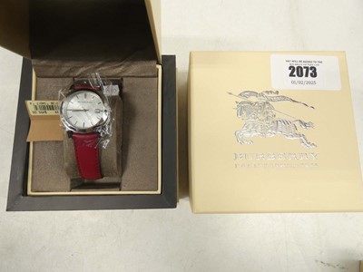 Lot 2073 - Burberry BU9129 The City wristwatch with box...