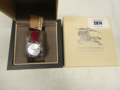 Lot 2074 - Burberry BU9129 The City wristwatch with box...