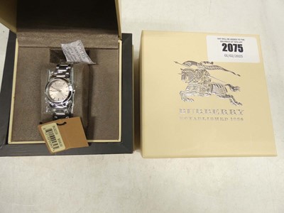 Lot 2075 - Burberry BU9229 The City wristwatch with box...