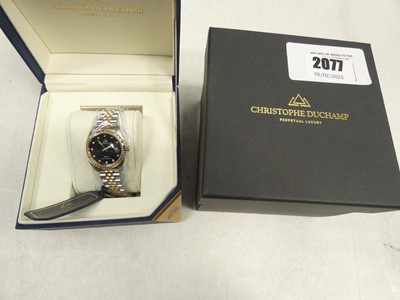 Lot 2077 - Christophe Duchamp CD7201 wristwatch with box