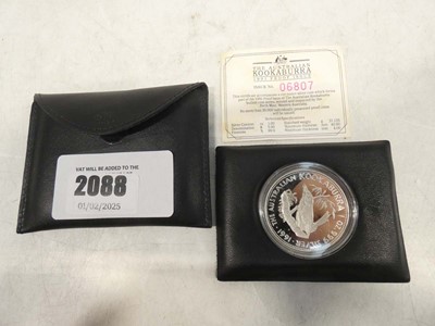 Lot 2088 - 1991 Australian Kookaburra 1oz Silver Proof...