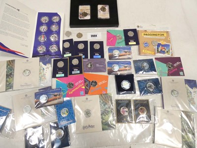 Lot 2094 - Assortment of both collectable 50p coins and...