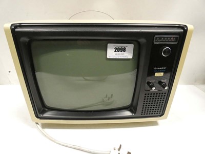 Lot 2098 - SHARP Solid State 14P-25H retro TV