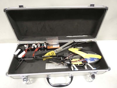 Lot 2103 - Align Trex 250 RC helicopter with case and...