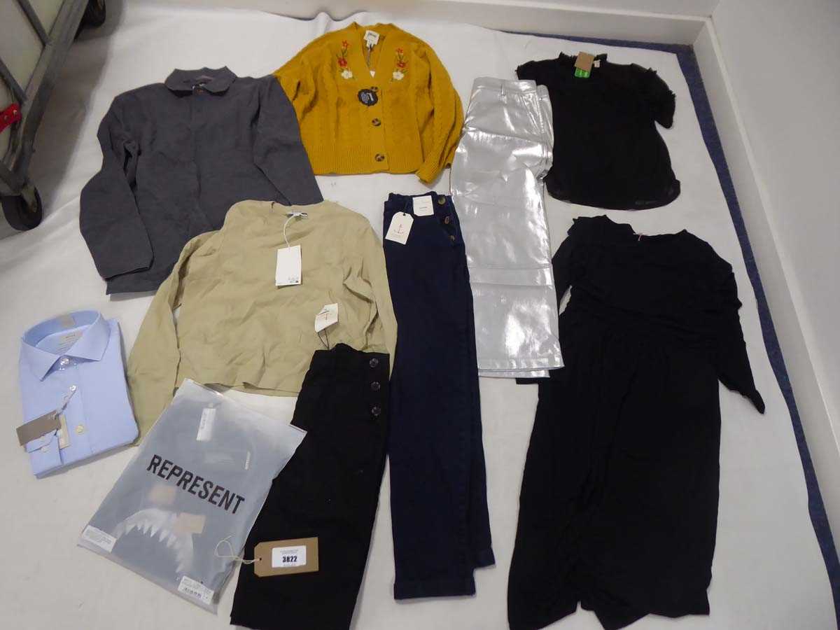 Lot 3822 - Selection of clothing to include Represent,...