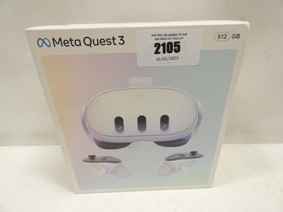 Lot 2105 - *Sealed* Meta Quest 3 512GB VR headset