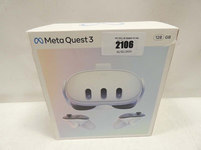 Lot 2106 - *Sealed* Meta Quest 3 128GB VR headset