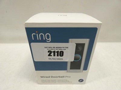 Lot 2110 - Ring Wired Doorbell Pro