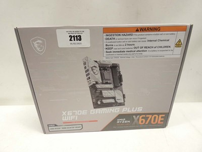 Lot 2113 - AMD Ryzen X670E motherboard