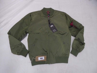 Lot Alpha Industries bomber jacket in sage green...