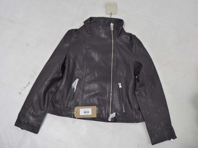 Lot All Saints ellis biker jacket in black size 16...