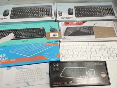 Lot 2424 - Quantity of various keyboards