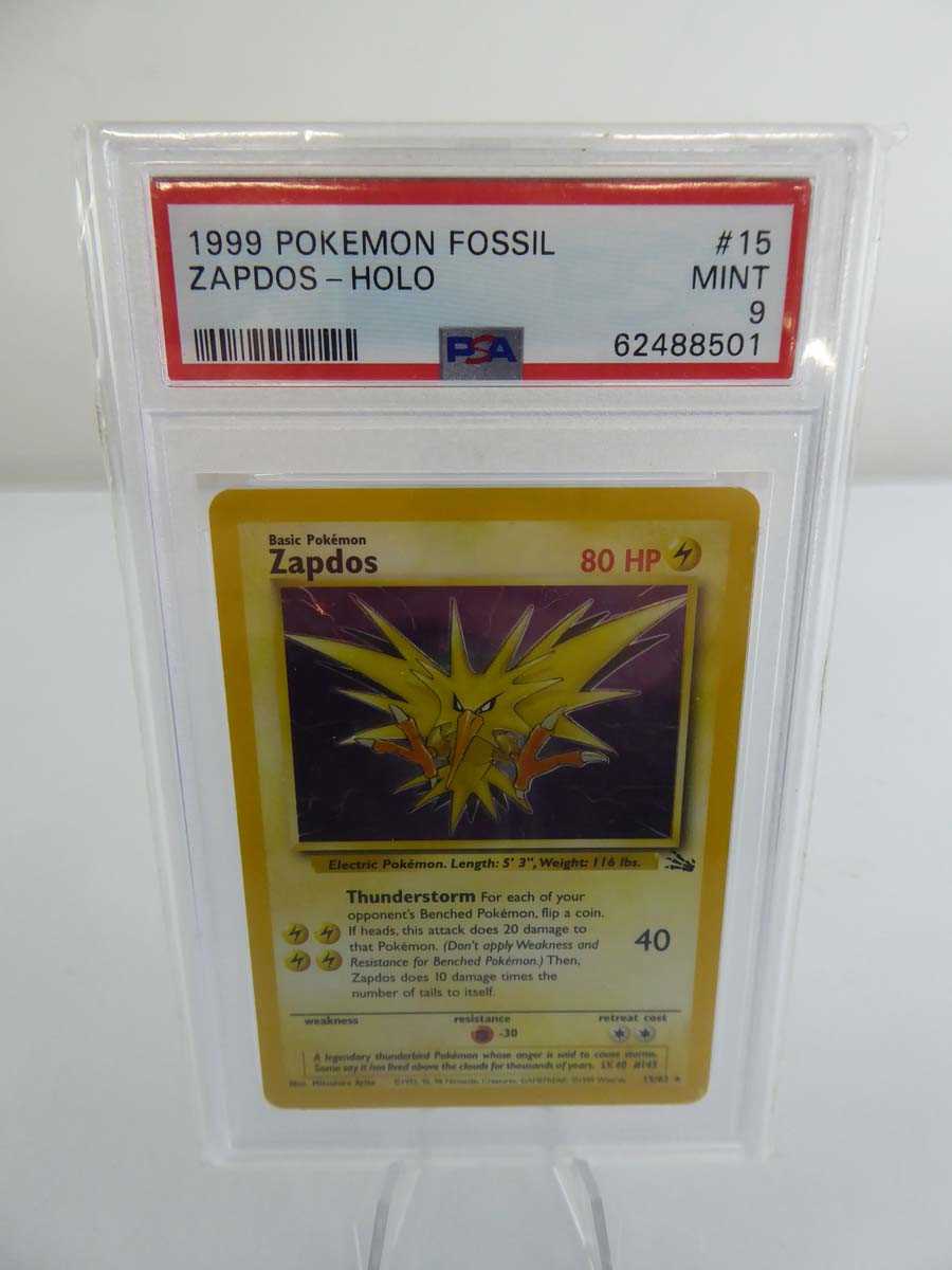 Lot 1999 Pokémon Fossil Zapdos Holo – Graded PSA...