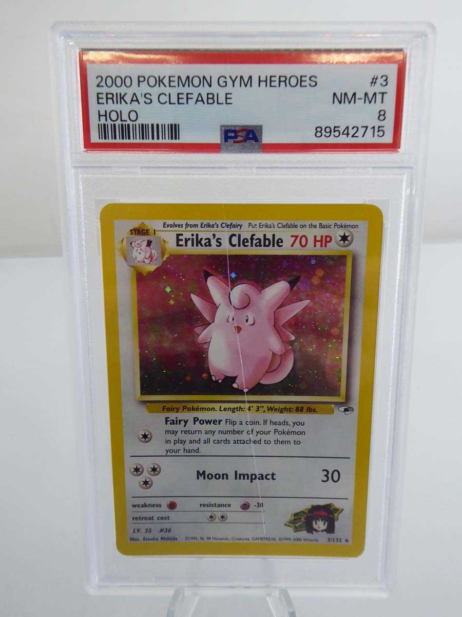 Lot 2000 Pokémon Gym Heroes Erikas Clefable Holo –...