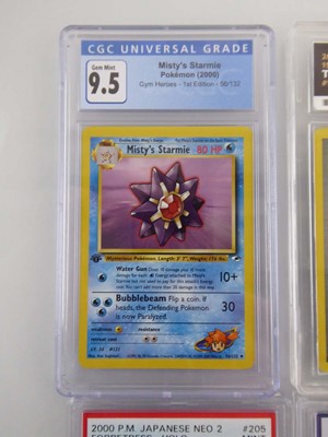 Lot 6 Assorted Graded Pokémon Cards to include...