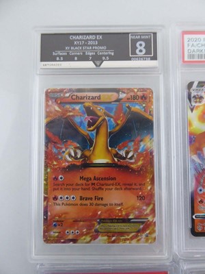 Lot 6 Assorted Graded Pokémon Charizard Cards to...