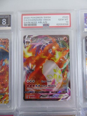 Lot 6 Assorted Graded Pokémon Charizard Cards to...