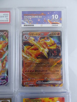 Lot 6 Assorted Graded Pokémon Charizard Cards to...