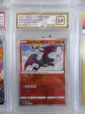 Lot 6 Assorted Graded Pokémon Charizard Cards to...