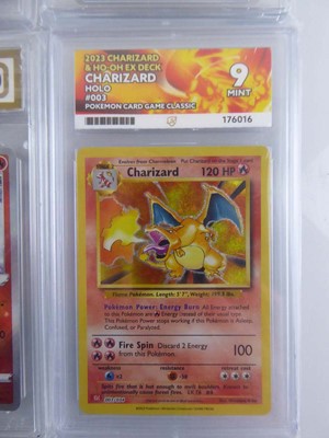 Lot 6 Assorted Graded Pokémon Charizard Cards to...