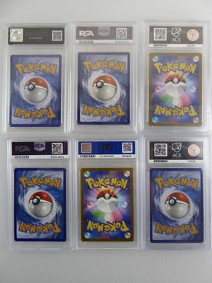 Lot 6 Assorted Graded Pokémon Charizard Cards to...