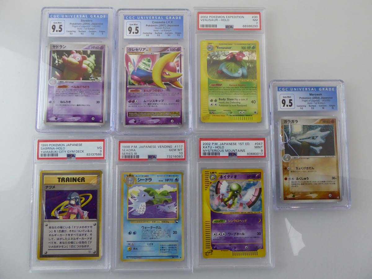 Lot 7 Assorted Graded Pokémon Cards to include...