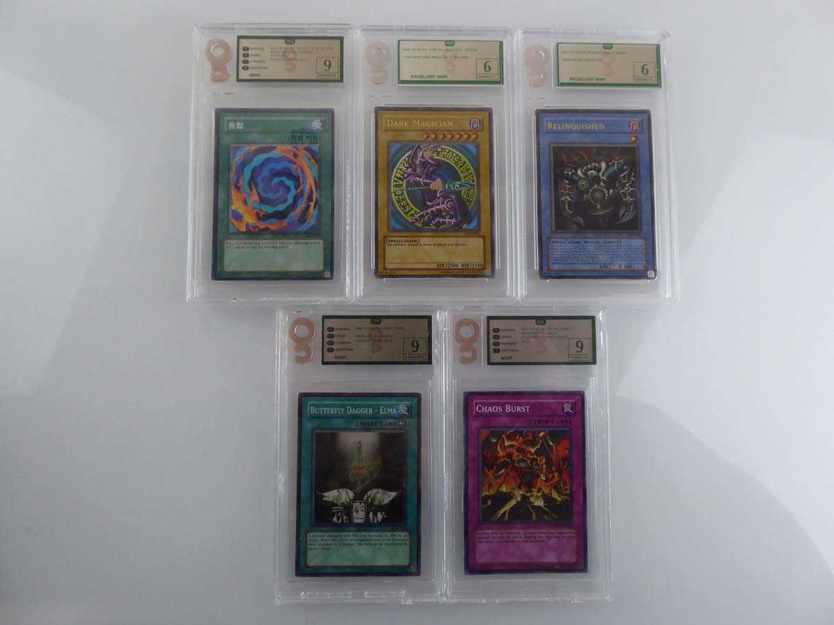 Lot x5 Assorted Graded Yu-Gi-Oh Cards to include...