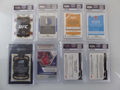 Lot x8 Assorted Graded Sports Trading Cards to...