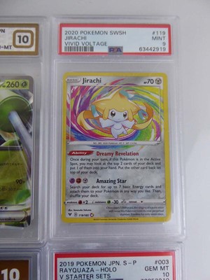 Lot x11 Assorted Graded Pokémon Cards to include...