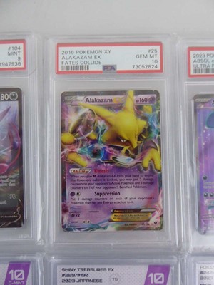 Lot x8 Assorted Graded Pokémon Cards to include...