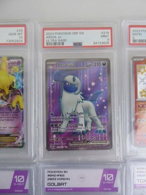 Lot x8 Assorted Graded Pokémon Cards to include...