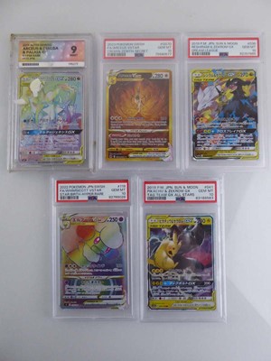 Lot x5 Assorted Graded Pokémon Cards to include...