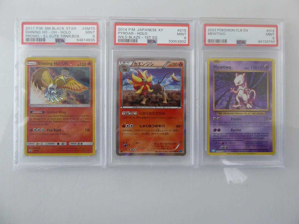 Lot x3 Graded Pokémon Cards to Include 2017...