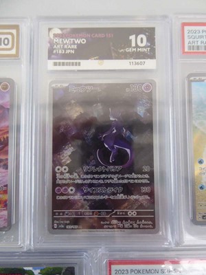 Lot x7 Graded Pokémon Cards to include 2023...