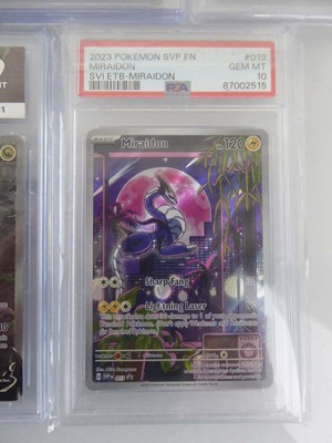 Lot x7 Graded Pokémon Cards to include 2023...