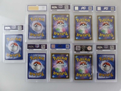 Lot x9 Assorted Graded Pokémon Cards to include...