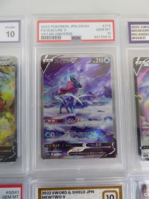 Lot x9 Assorted Graded Pokémon Cards to include...