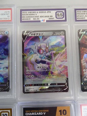 Lot x9 Assorted Graded Pokémon Cards to include...