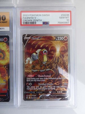 Lot x9 Assorted Graded Pokémon Cards to include...