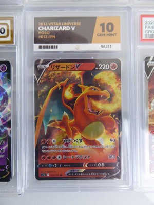 Lot x9 Assorted Graded Pokémon Cards to include...