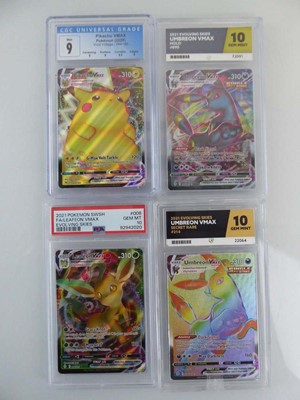 Lot x4 Assorted Graded Pokémon Cards to include...