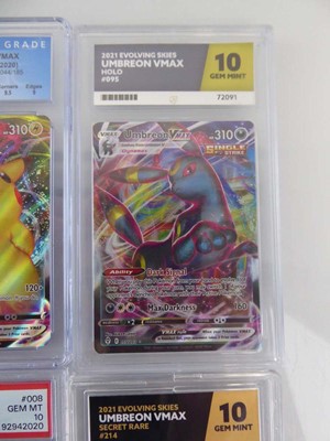 Lot x4 Assorted Graded Pokémon Cards to include...