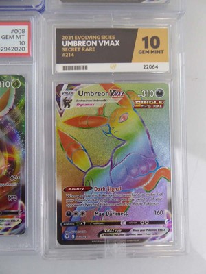 Lot x4 Assorted Graded Pokémon Cards to include...