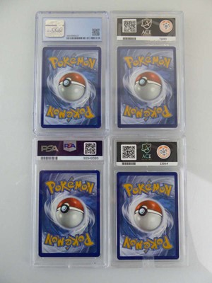 Lot x4 Assorted Graded Pokémon Cards to include...