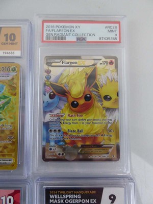 Lot x4 Assorted Graded Pokémon Cards to include...