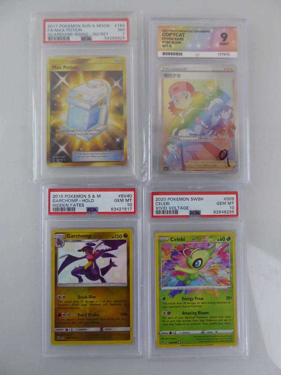 Lot x4 Assorted Graded Pokémon Cards to include...